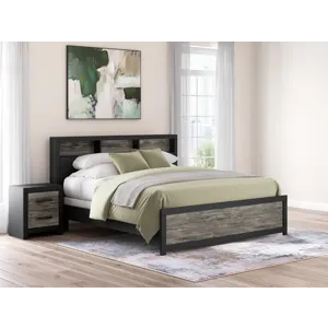 Broachmyn King Bookcase Panel Bed