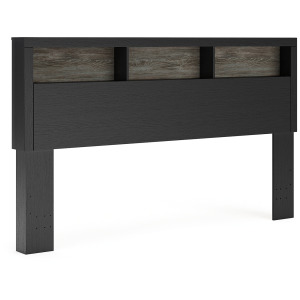 Broachmyn Lighted King Bookcase Headboard