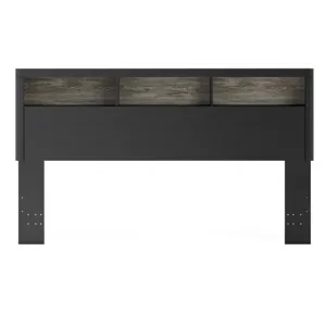 Broachmyn Lighted King Bookcase Headboard