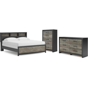Broachmyn King Panel Bed, Dresser and Chest