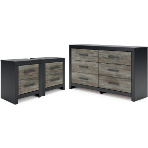 Broachmyn Dresser and 2 Nightstands
