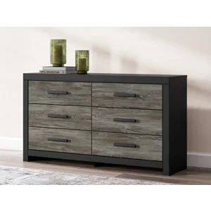 Broachmyn Queen Bookcase Panel Bed, Dresser and Nightstand