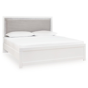 Maeling King Upholstered Panel Bed