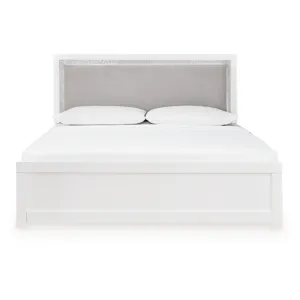 Maeling King Upholstered Panel Bed