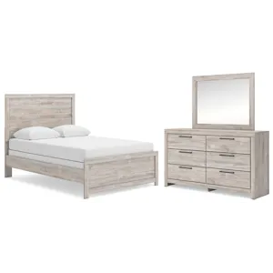 Broachmyn Full Panel Bed, Dresser and Mirror