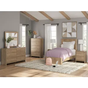 Gramburg Twin Panel Platform Bed