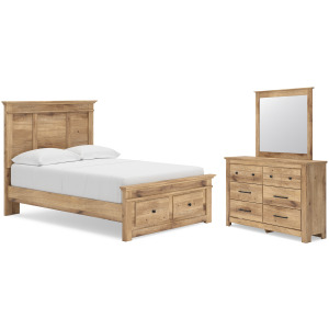 Fenderport Full Panel Storage Bed, Dresser and Mirror