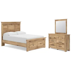 Fenderport Full Panel Storage Bed, Dresser and Mirror