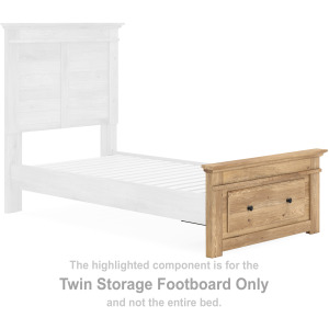 Makidern Twin Storage Footboard