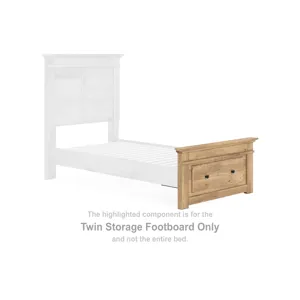 Makidern Twin Storage Footboard