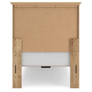 Makidern Twin Panel Storage Bed, Dresser and Mirror