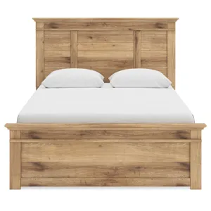 Fenderport Queen Panel Bed with Storage, Dresser and Mirror