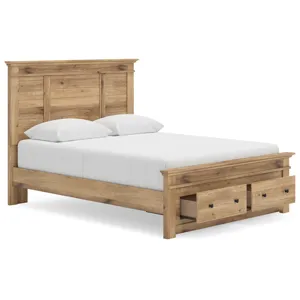 Makidern Queen Panel Storage Bed