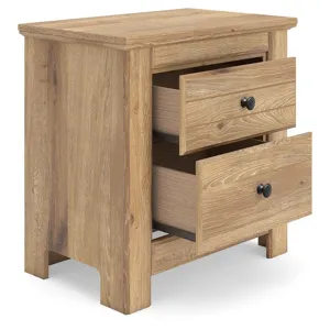 Makidern King Panel Bed, Dresser, Mirror and 2 Nightstands