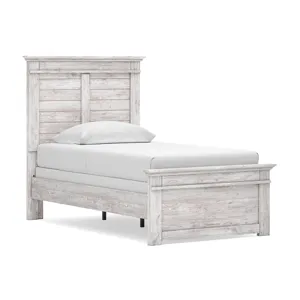 Makidern Twin Panel Bed, Dresser and Mirror