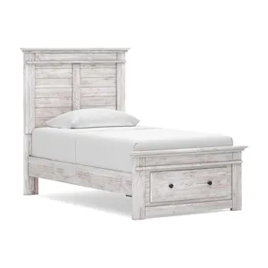 Fenderport Twin Panel Storage Bed, Dresser and Mirror