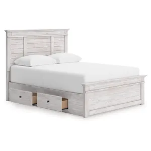 Makidern Queen Panel Storage Bed