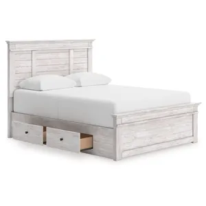 Makidern Queen Panel Storage Bed