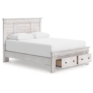 Makidern Queen Panel Storage Bed