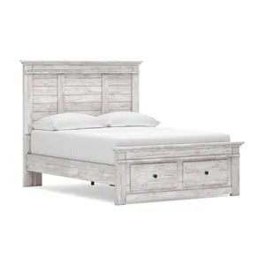 Makidern Full Panel Storage Bed, Dresser and Mirror