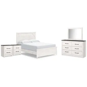 Gerridan Queen Panel Bed, Dresser, Mirror and 2 Nightstands