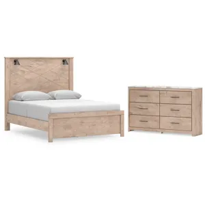 Senniberg Queen Panel Bed and Dresser