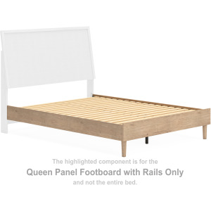 Cielden Queen Panel Footboard with Rails