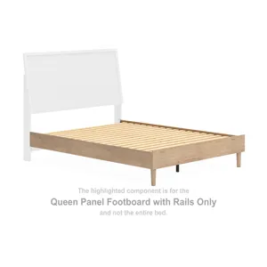 Cielden Queen Panel Footboard with Rails