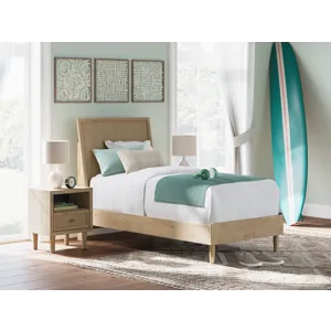 Cielden Twin Panel Bed, Dresser and Mirror