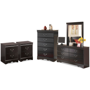 Huey Vineyard Dresser, Mirror, Chest and 2 Nightstands