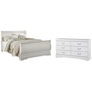 Anarasia Queen Sleigh Bed and Dresser