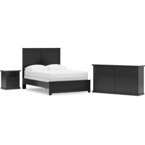 Maribel Full Panel Bed, Dresser and Nightstand