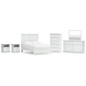 Bostwick Shoals Full Panel Bed, Dresser, Mirror, Chest, and 2 Nightstands