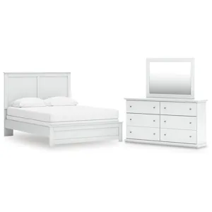 Bostwick Shoals Queen Panel Bed, Dresser and Mirror