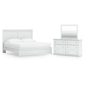Bostwick Shoals King Panel Bed, Dresser and Mirror