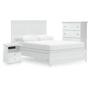 Bostwick Shoals Queen Panel Bed, Cheat and Nightstand