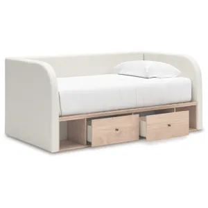 Arloster Twin Upholstered Day Bed with Storage