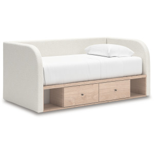 Shapella Full Upholstered Day Bed with Storage