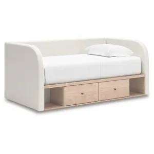 Arloster Twin Upholstered Day Bed with Storage
