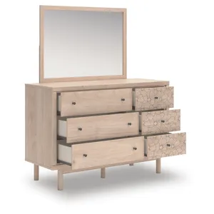 Arloster Full Upholstered Day Bed, Dresser and Mirror