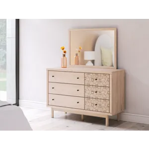 Arloster Full Upholstered Day Bed, Dresser and Mirror