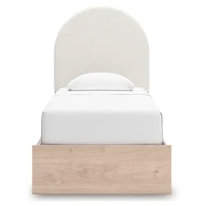 Shapella Twin Upholstered Panel Bed with Storage