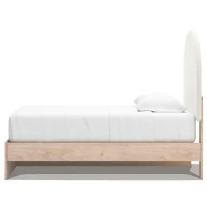 Shapella Twin Upholstered Panel Bed with Storage