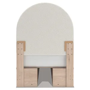 Shapella Twin Upholstered Panel Bed with Storage