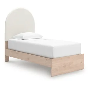 Shapella Twin Upholstered Panel Bed