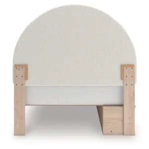 Shapella Full Upholstered Panel Bed with Storage