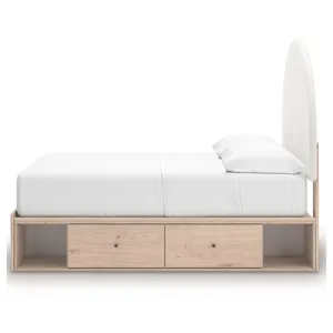 Shapella Full Upholstered Panel Bed with Storage