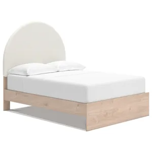 Shapella Full Upholstered Panel Bed