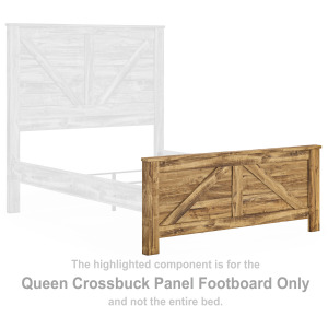Branstony Queen Crossbuck Panel Footboard