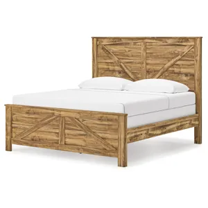 Branstony King Crossbuck Panel Bed